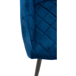 Silla de comedor Shila Terciopelo,Azul