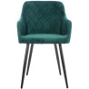 Silla de comedor Shila Terciopelo,Verde