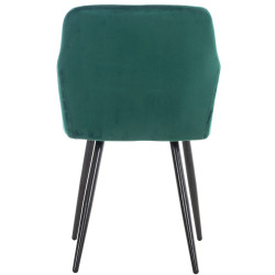 Silla de comedor Shila Terciopelo,Verde