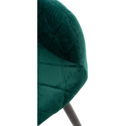 Silla de comedor Shila Terciopelo,Verde