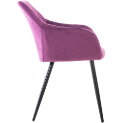 Silla de comedor Shila Terciopelo,Lila