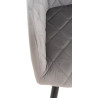 Silla de comedor Shila Terciopelo,Gris