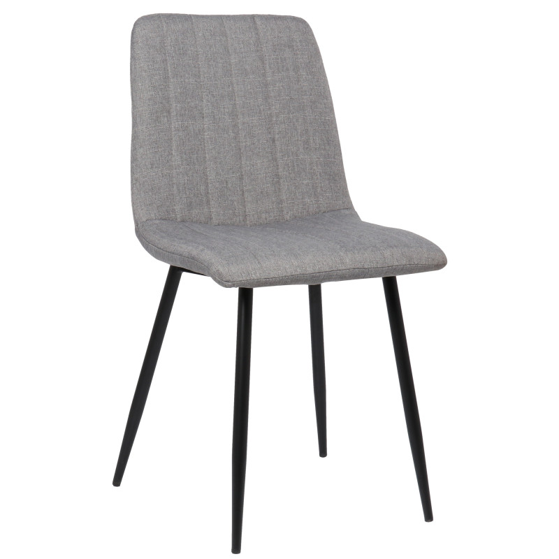 Silla De Comedor Dijon Tela,Gris