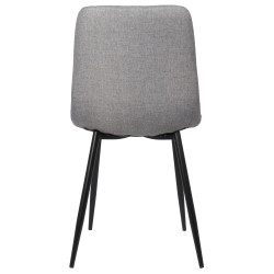 Silla De Comedor Dijon Tela,Gris