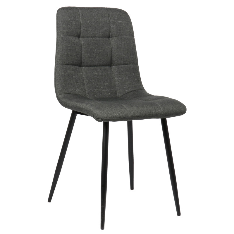 Silla De Comedor Tilde Tela,Gris oscuro