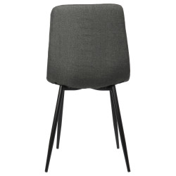 Silla De Comedor Tilde Tela,Gris oscuro