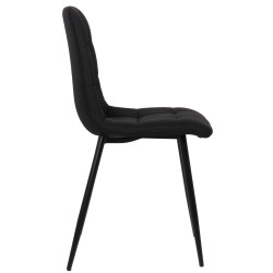 Silla De Comedor Tilde Tela,Negro