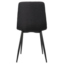 Silla De Comedor Tilde Tela,Negro