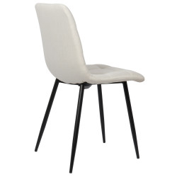 Silla De Comedor Tilde Tela,Crema