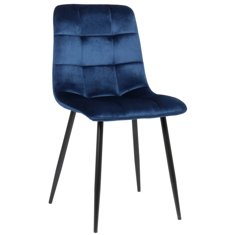 Silla De Comedor Tilde Terciopelo,Azul