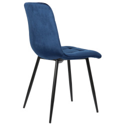 Silla De Comedor Tilde Terciopelo,Azul