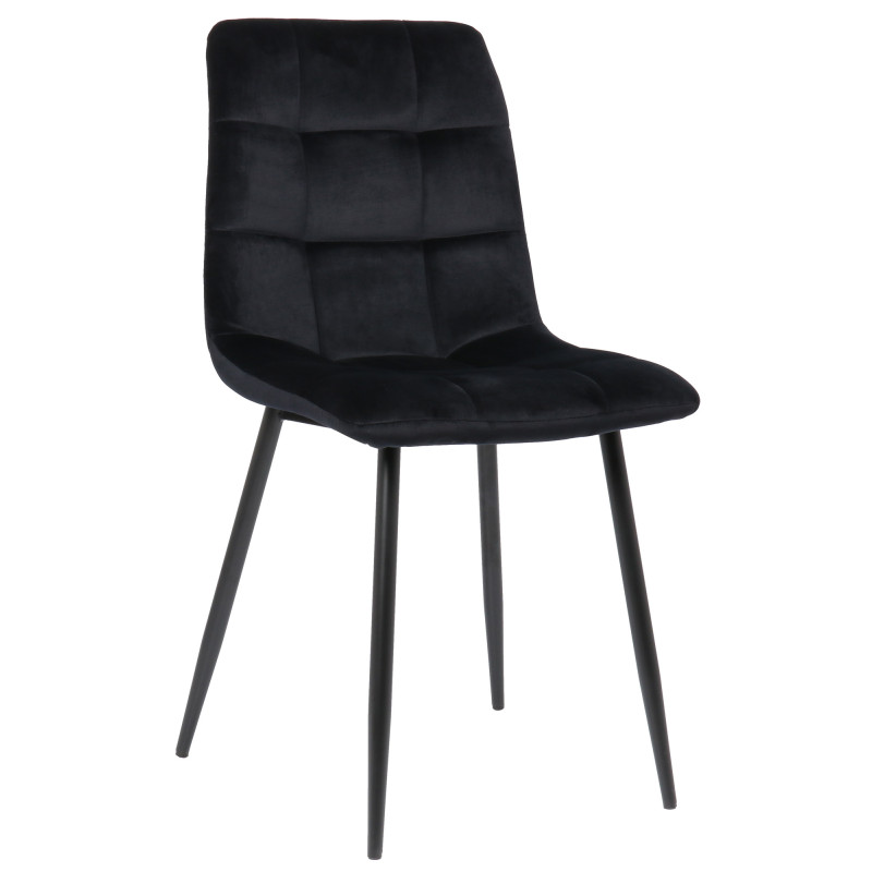 Silla De Comedor Tilde Terciopelo,Negro