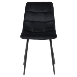 Silla De Comedor Tilde Terciopelo,Negro