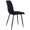 Silla De Comedor Tilde Terciopelo,Negro