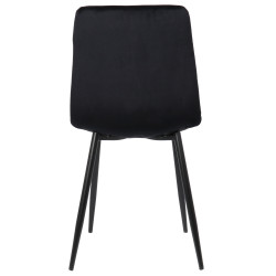 Silla De Comedor Tilde Terciopelo,Negro