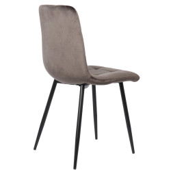 Silla De Comedor Tilde Terciopelo,Gris