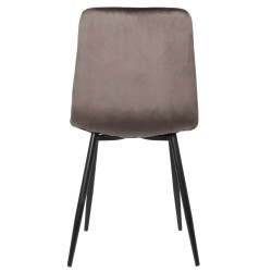 Silla De Comedor Tilde Terciopelo,Gris