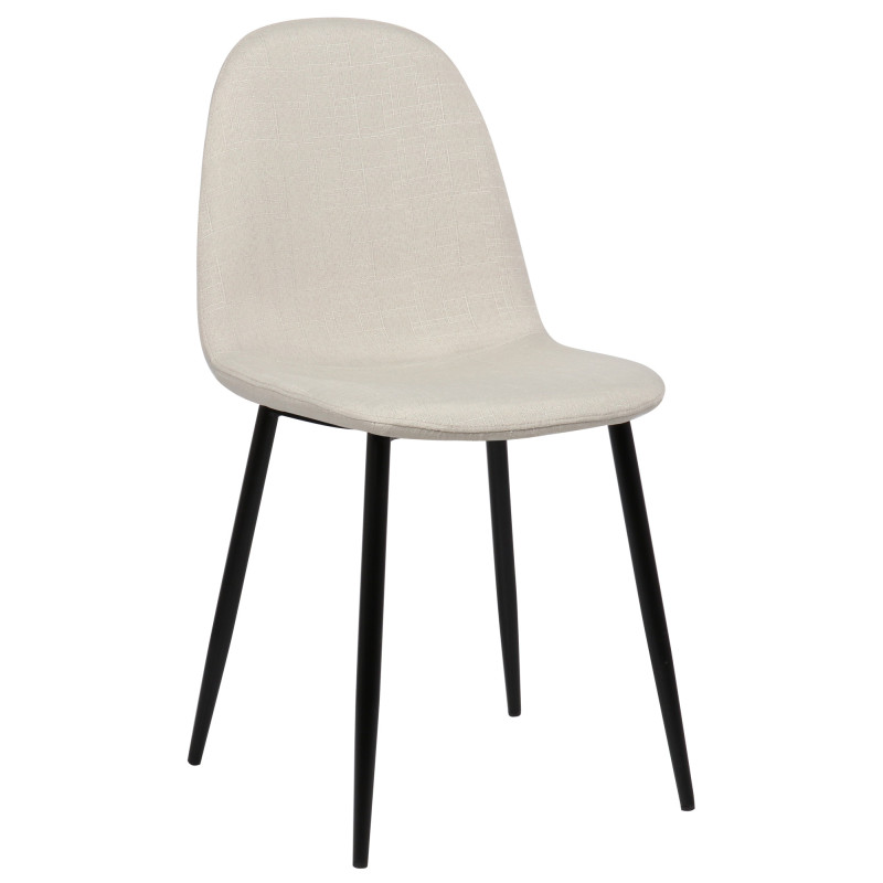 Silla De Comedor Napier Crema,Tela