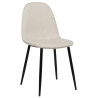 Silla De Comedor Napier Crema,Tela