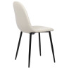 Silla De Comedor Napier Crema,Tela