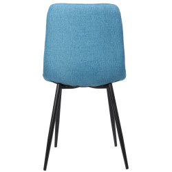 Silla De Comedor Dijon Tela,Azul