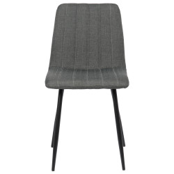 Silla De Comedor Dijon Tela,Gris oscuro