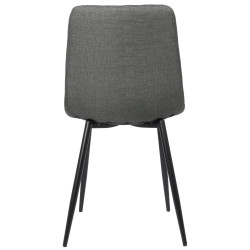 Silla De Comedor Dijon Tela,Gris oscuro