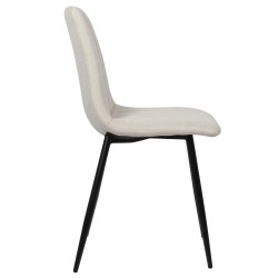 Silla De Comedor Dijon Tela,Crema