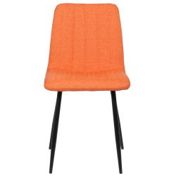 Silla De Comedor Dijon Tela,Naranja