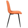 Silla De Comedor Dijon Tela,Naranja