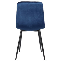 Silla De Comedor Dijon Terciopelo,Azul