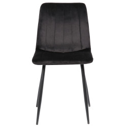 Silla De Comedor Dijon Terciopelo,Negro