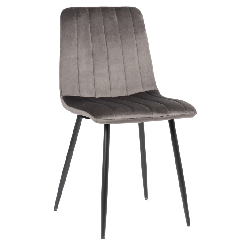 Silla De Comedor Dijon Terciopelo,Gris