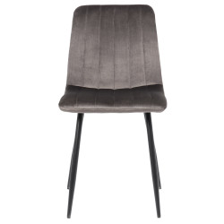 Silla De Comedor Dijon Terciopelo,Gris