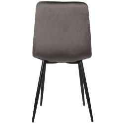 Silla De Comedor Dijon Terciopelo,Gris