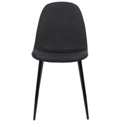 Silla De Comedor Napier Negro,Tela