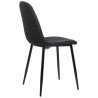 Silla De Comedor Napier Negro,Tela