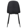 Silla De Comedor Napier Negro,Tela