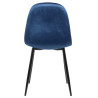 Silla De Comedor Napier Azul,Terciopelo