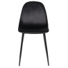 Silla De Comedor Napier Negro,Terciopelo