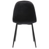 Silla De Comedor Napier Negro,Terciopelo