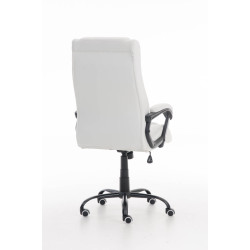 Silla de Oficina Matador en Cuero Sintético Blanco