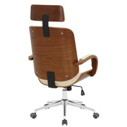 Silla De Oficina Dayton Nogal/crema