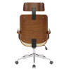 Silla De Oficina Dayton Nogal/crema