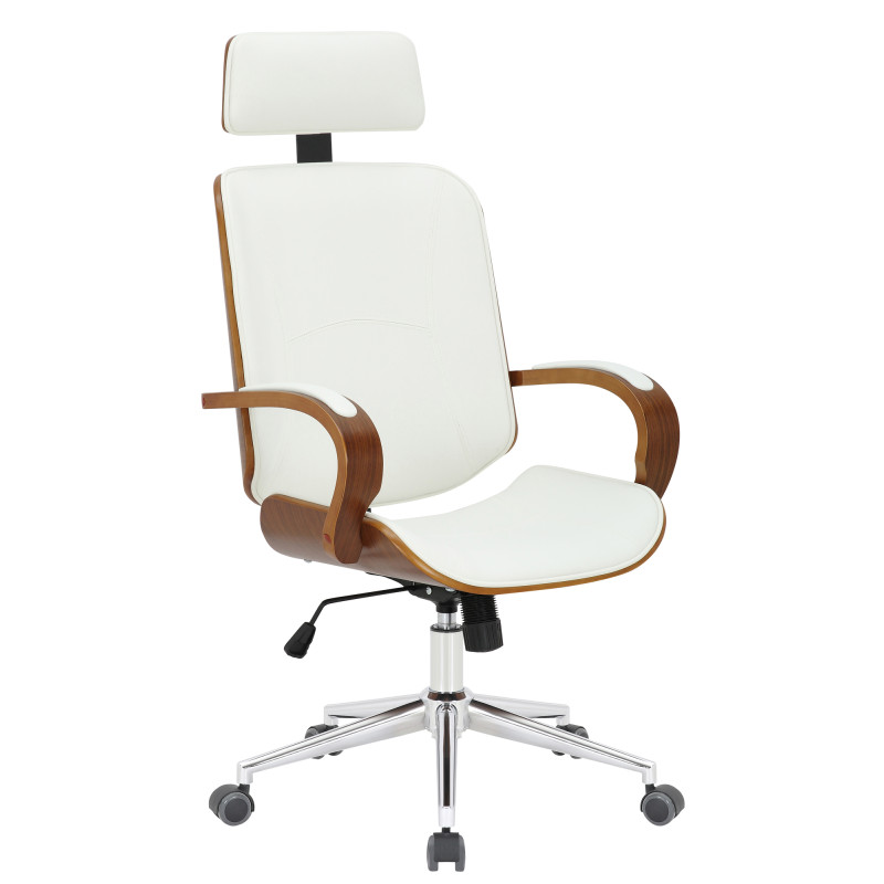 Silla De Oficina Dayton Nogal/blanco