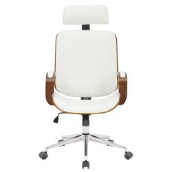 Silla De Oficina Dayton Nogal/blanco