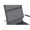 Silla De Oficina Bedford Gris,Simil cuero