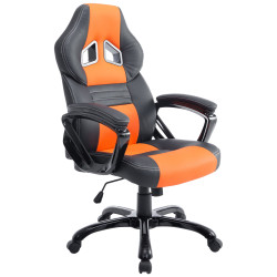 Silla De Oficina Racing Pedro XL Negro/naranja