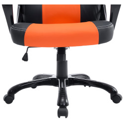 Silla De Oficina Racing Pedro XL Negro/naranja