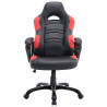 Silla Racing Ricardo XL en Cuero PU Negro/rojo